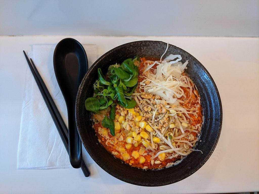 Hi Noodle signature dishes Tonkotsu RamenSpicy Miso RamenGyoza